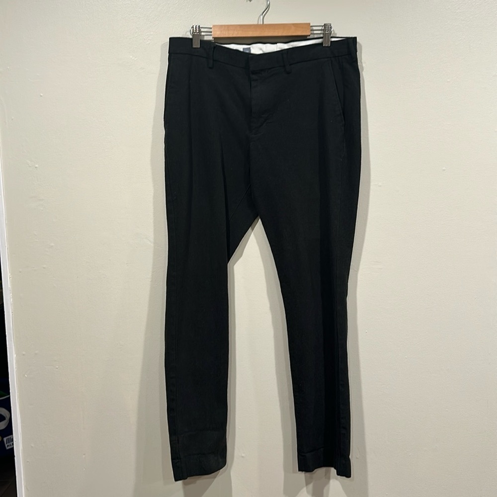 Dark Green Wool Pants